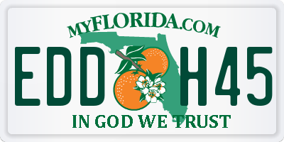FL license plate EDDH45