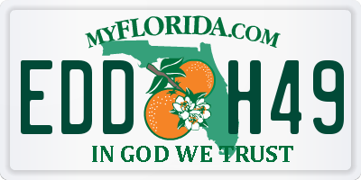 FL license plate EDDH49