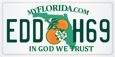 FL license plate EDDH69