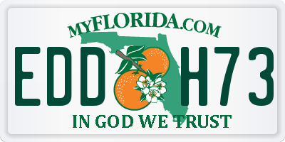 FL license plate EDDH73