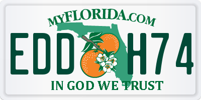 FL license plate EDDH74