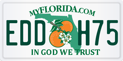 FL license plate EDDH75