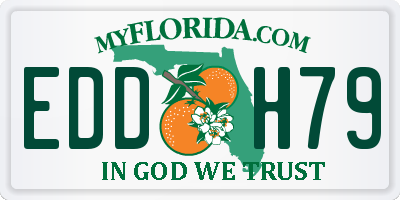 FL license plate EDDH79
