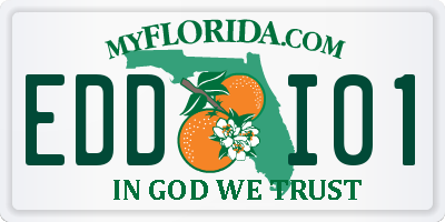 FL license plate EDDI01