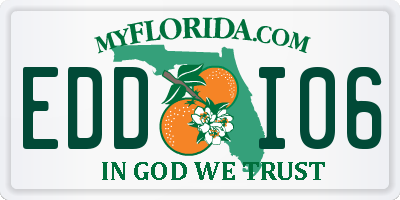FL license plate EDDI06