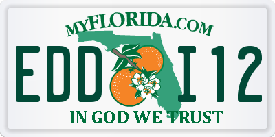 FL license plate EDDI12