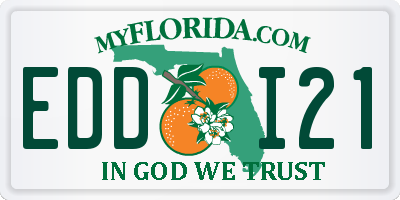 FL license plate EDDI21