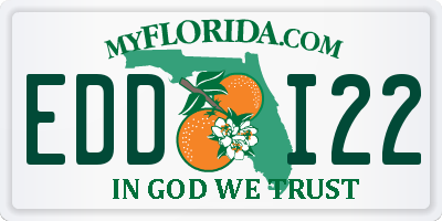 FL license plate EDDI22