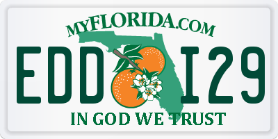 FL license plate EDDI29