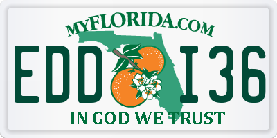 FL license plate EDDI36