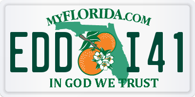 FL license plate EDDI41