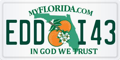 FL license plate EDDI43