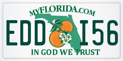 FL license plate EDDI56