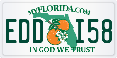 FL license plate EDDI58
