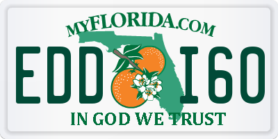 FL license plate EDDI60