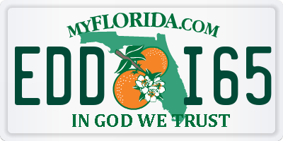 FL license plate EDDI65
