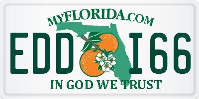 FL license plate EDDI66