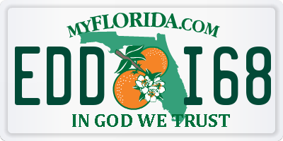 FL license plate EDDI68