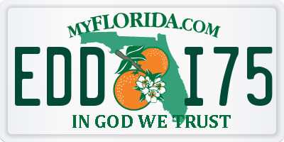 FL license plate EDDI75