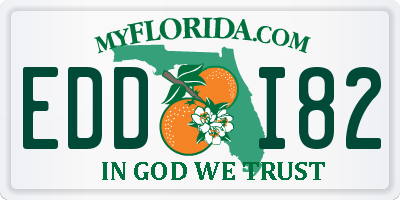 FL license plate EDDI82