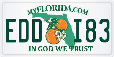 FL license plate EDDI83