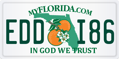 FL license plate EDDI86