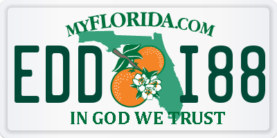 FL license plate EDDI88