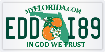 FL license plate EDDI89