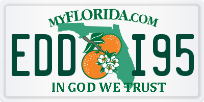 FL license plate EDDI95