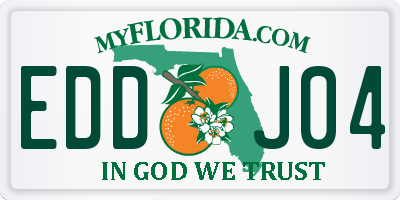 FL license plate EDDJ04