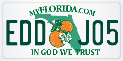 FL license plate EDDJ05