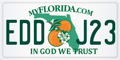 FL license plate EDDJ23