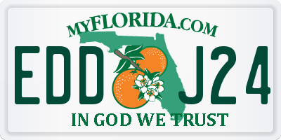 FL license plate EDDJ24