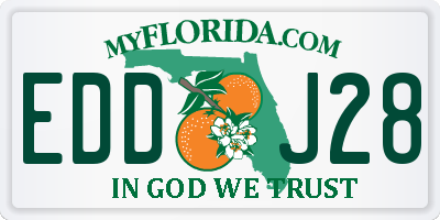 FL license plate EDDJ28
