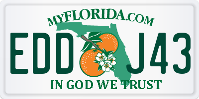 FL license plate EDDJ43