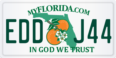FL license plate EDDJ44