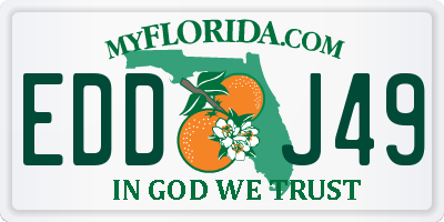FL license plate EDDJ49