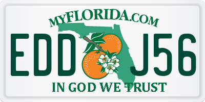 FL license plate EDDJ56