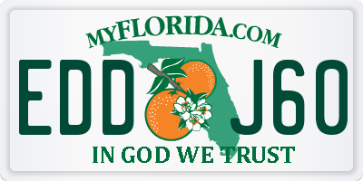 FL license plate EDDJ60