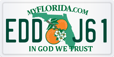 FL license plate EDDJ61