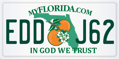 FL license plate EDDJ62