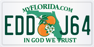 FL license plate EDDJ64