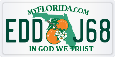 FL license plate EDDJ68
