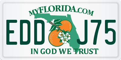 FL license plate EDDJ75