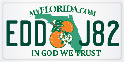 FL license plate EDDJ82