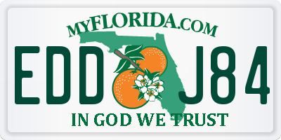FL license plate EDDJ84