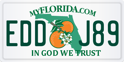 FL license plate EDDJ89