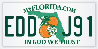 FL license plate EDDJ91
