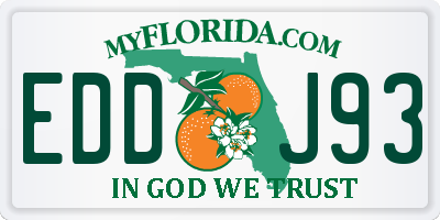 FL license plate EDDJ93