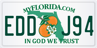 FL license plate EDDJ94
